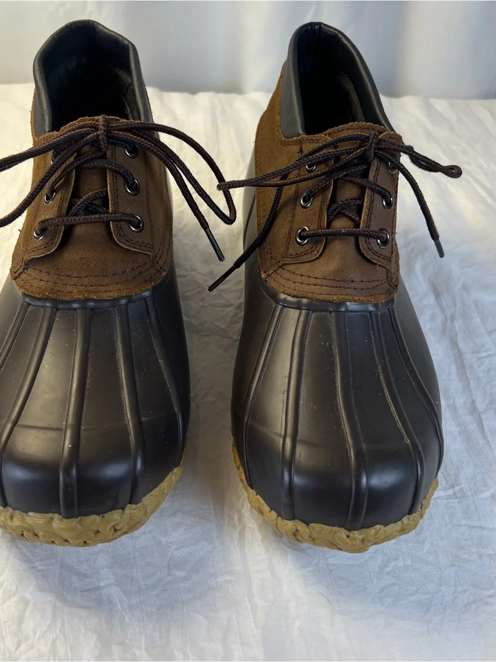 Creekside Men's sz10 Steel Shank Boots - Suede Rubber Lace-Up Waterproof Outdoor